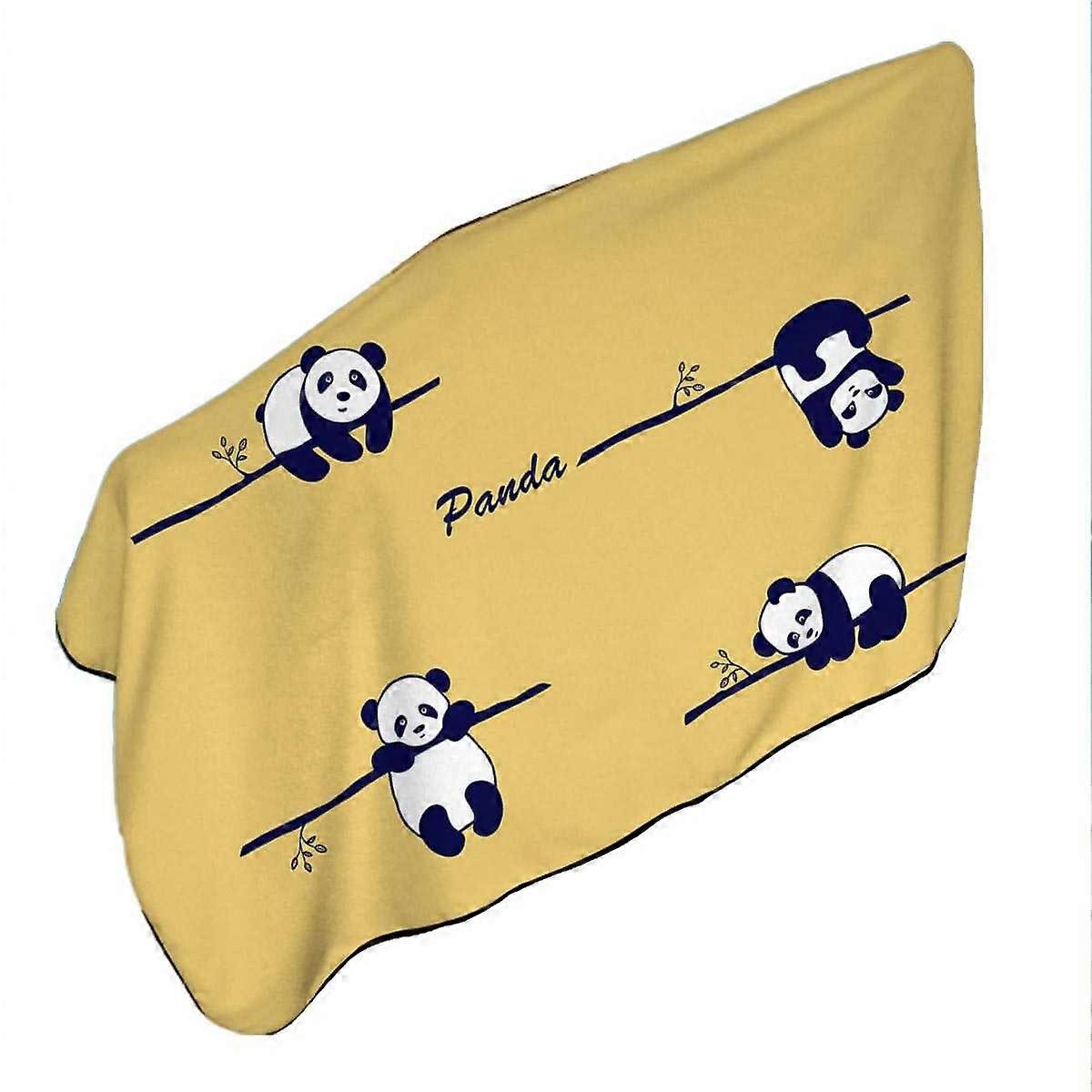 Hanging Panda Microfiber Beach Towel