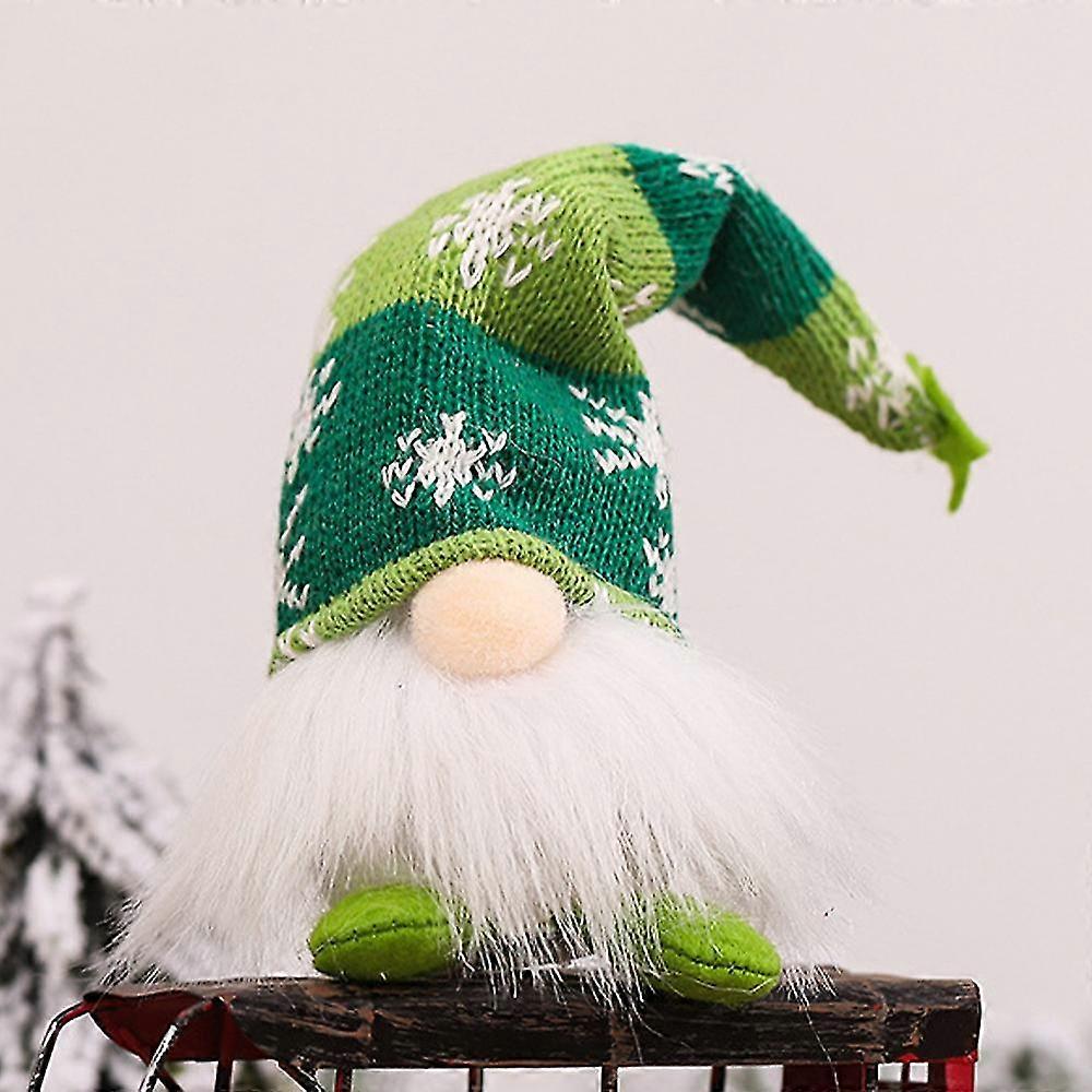Led Up Knitted Elf Doll Toy Home Xmas Rat Ornts