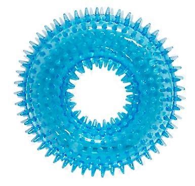 Gnawsome 10027 - Spiky Squeaker Ring Dog Toy, Squeaky, Teething, All Life Stages