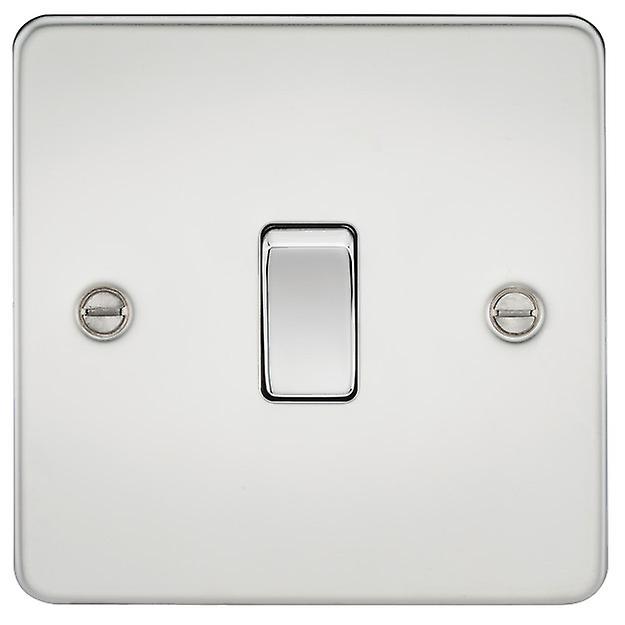 Knightsbridge Flat Plate 10AX 1G Intermediate Switch - Polished Chrome - FP1200PC