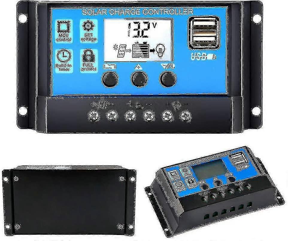 10a Charge Controller Solar Panel Regulator 12v/24v Panel Regulator