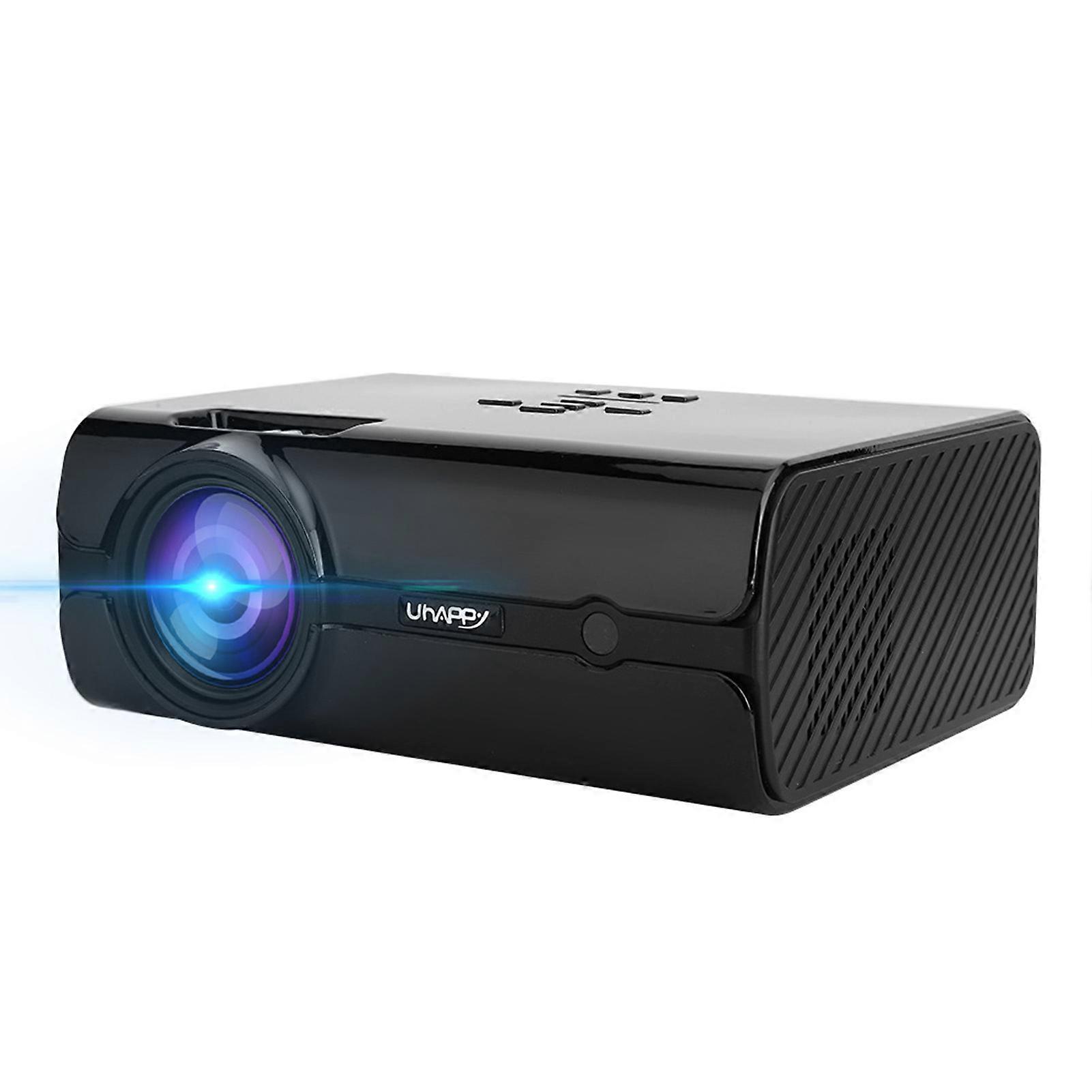 UHAPPY U45 Mini Proiettore Domestico Stesso Schermo Wireless WiFi Portatile per 720P / 1080P (100-240V) Nero AU Plug