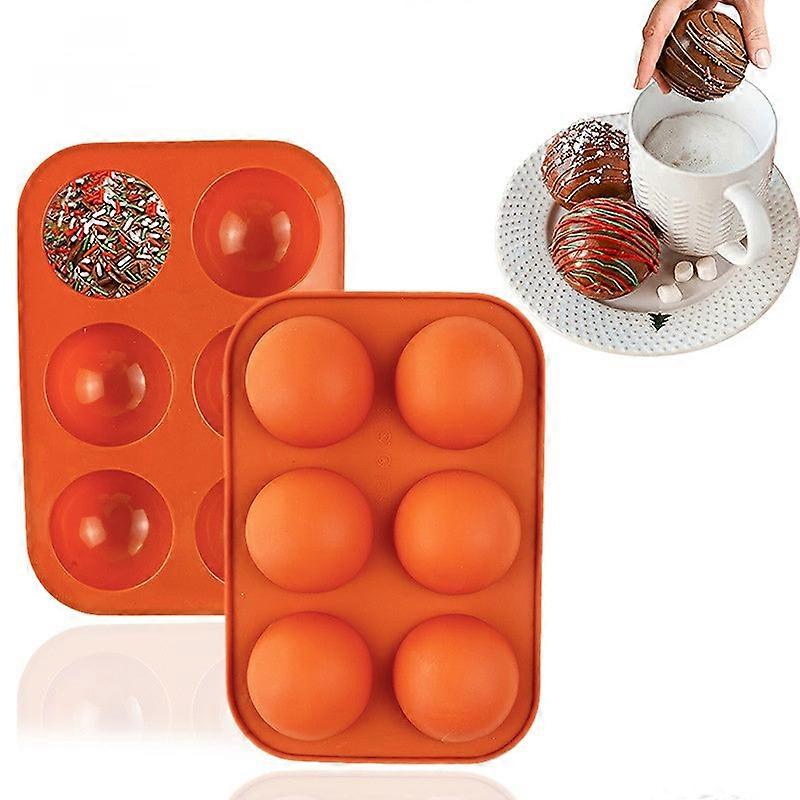 Silicone Mold Silicone Chocolate Mold 6-piece Semicircle Cake Mold Diy Baking Tool