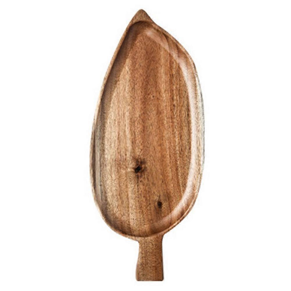 صينية خشبية على شكل ورقة صينية شاي بعد الظهر صينية السوشي الغربية حلوى صينية الفاكهة صينية طعام خشبية مقاومة للماء صغيرة