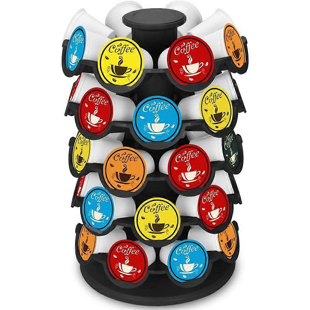 [Yuexinghui] Five layer assembly rotating coffee capsule rack, rotatable coffee holder storage rack