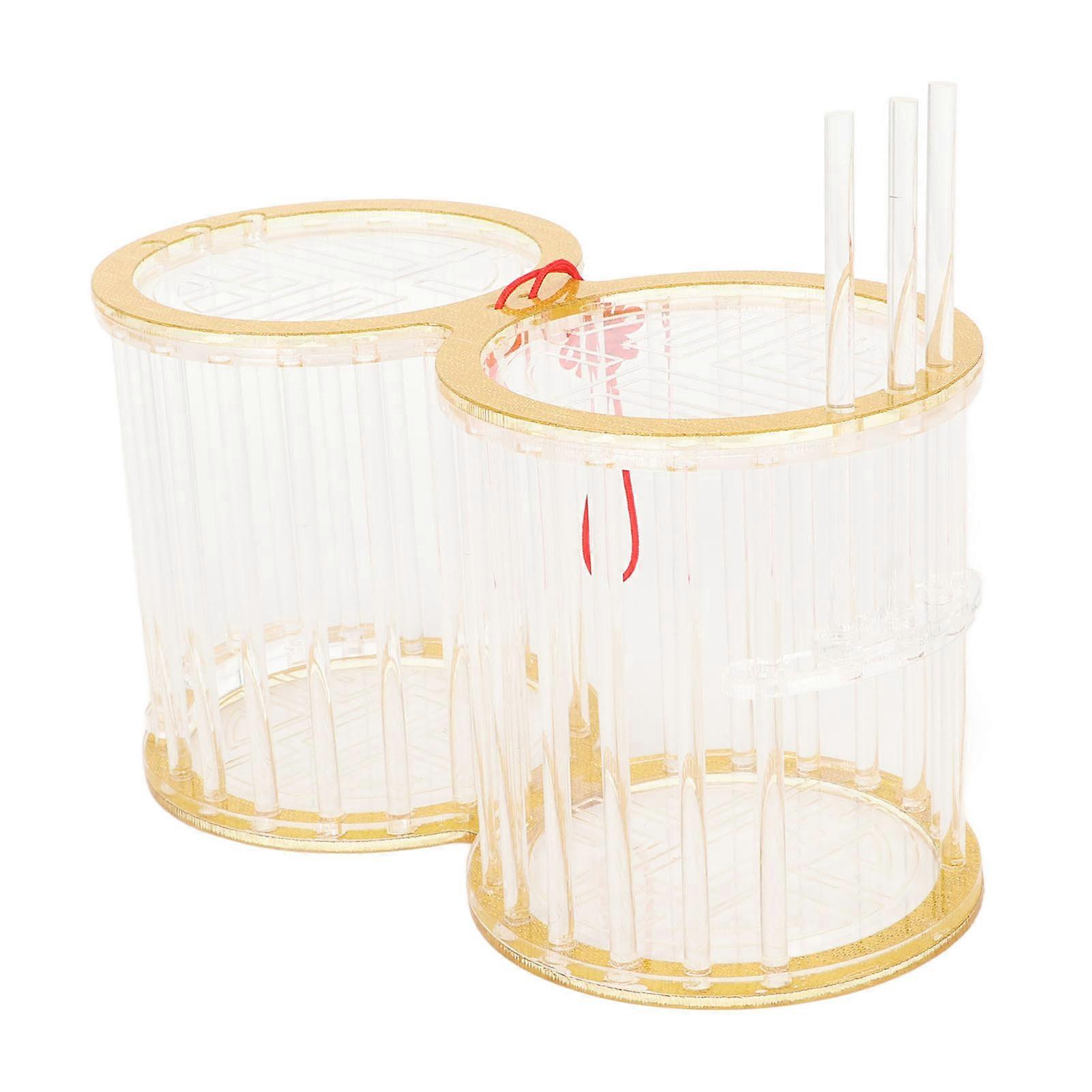 Circular Bug Cage for Small Pets Portable Acrylic Critter Breeding and Grasshopper Habitat