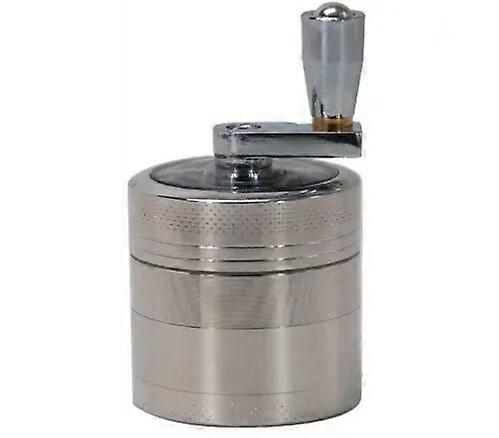 Zinc Alloy 40mm Four Layer Hand Crank Multifunctional Four Layer Spice Grinder Labor Saving Compact Kitchen Tools Coffee Grinders