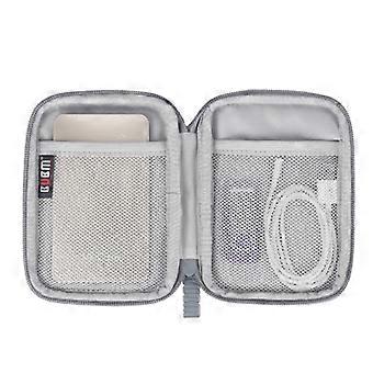 トラベルオーガナイザーバッグポーチ、パワーバンク、電話、USB