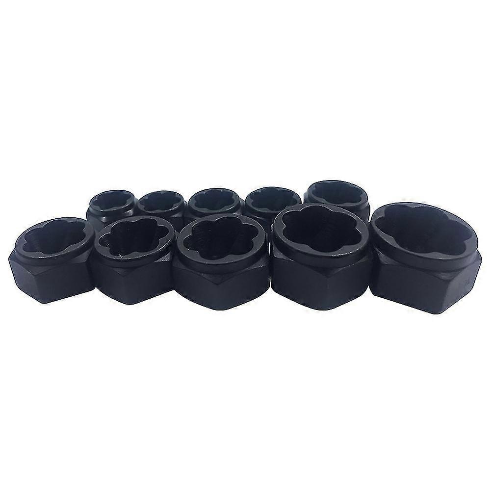 10pcs Damaged Nut Bolt Remover Stud Extractor Set Bolt Removal Kit