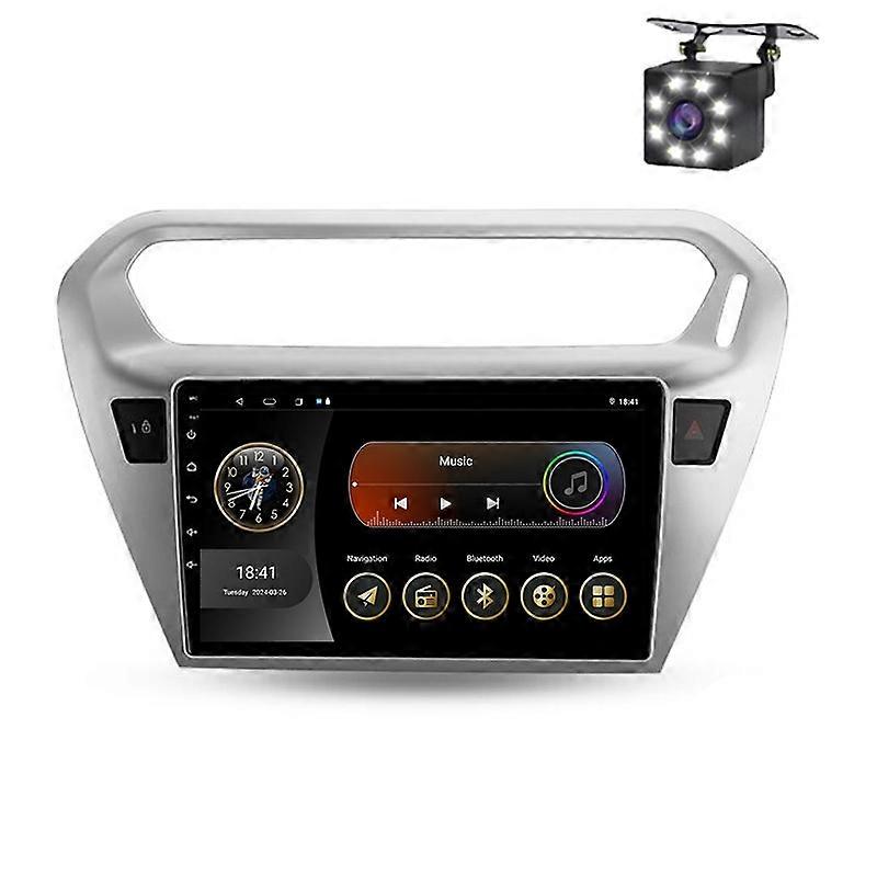 Car Radio For Peugeot 301 Citroen C-Elysee 2012-2016 Wireless CarPlay Android Auto GPS