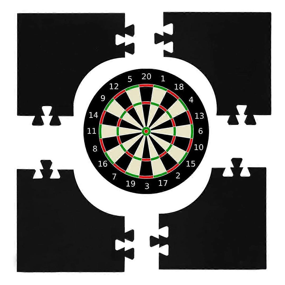 4Pcs Backboards Wall Protector EVA Spliced Backboards Board Surround Ring for 45cm Board Lovers
