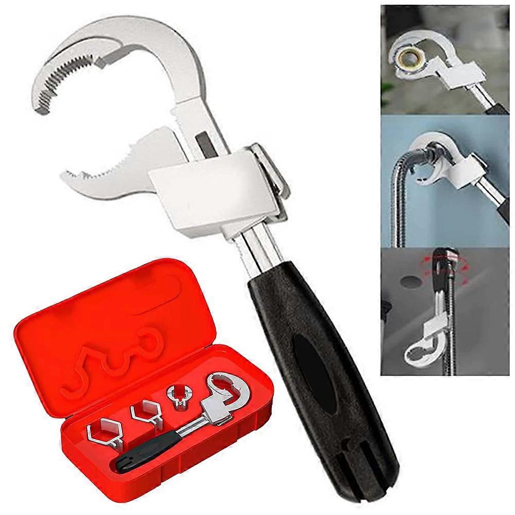 Higher-Precision Adjustables Wrench Ergonomics Handle Design Water Pipe Faucet Wrench for Most Faucet Nuts