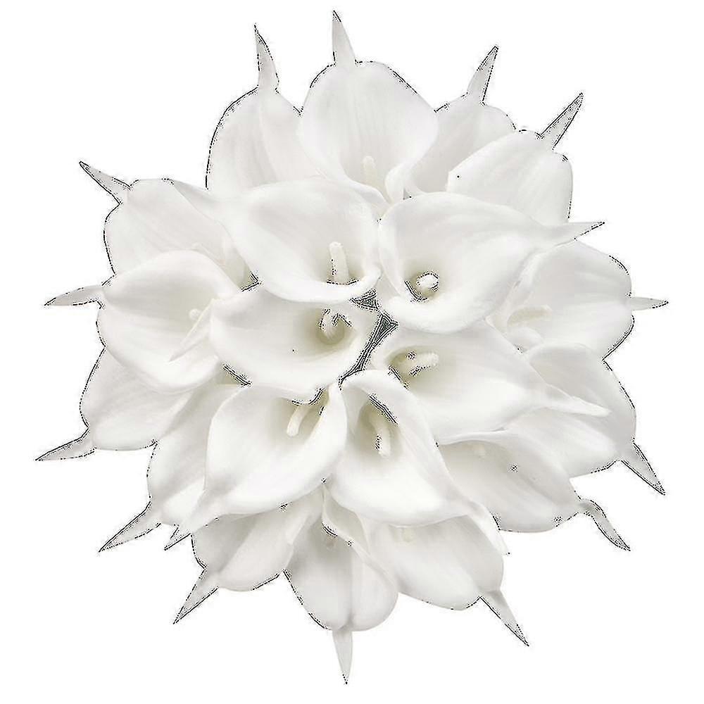 Tdht 20pcs Aritificial Flower Calla Lily Bulk, Real Touch Latex (hy)