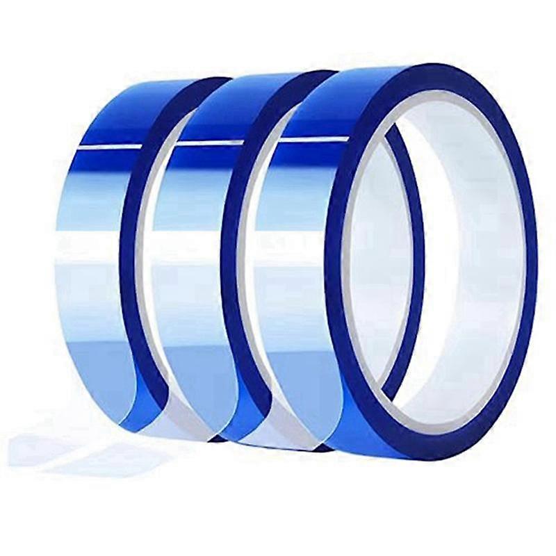 20mm Heat Resistant Tape for Sublimation , 33m (108 Ft) 3Inch Core High Temp, Strong Adhesion, Blue