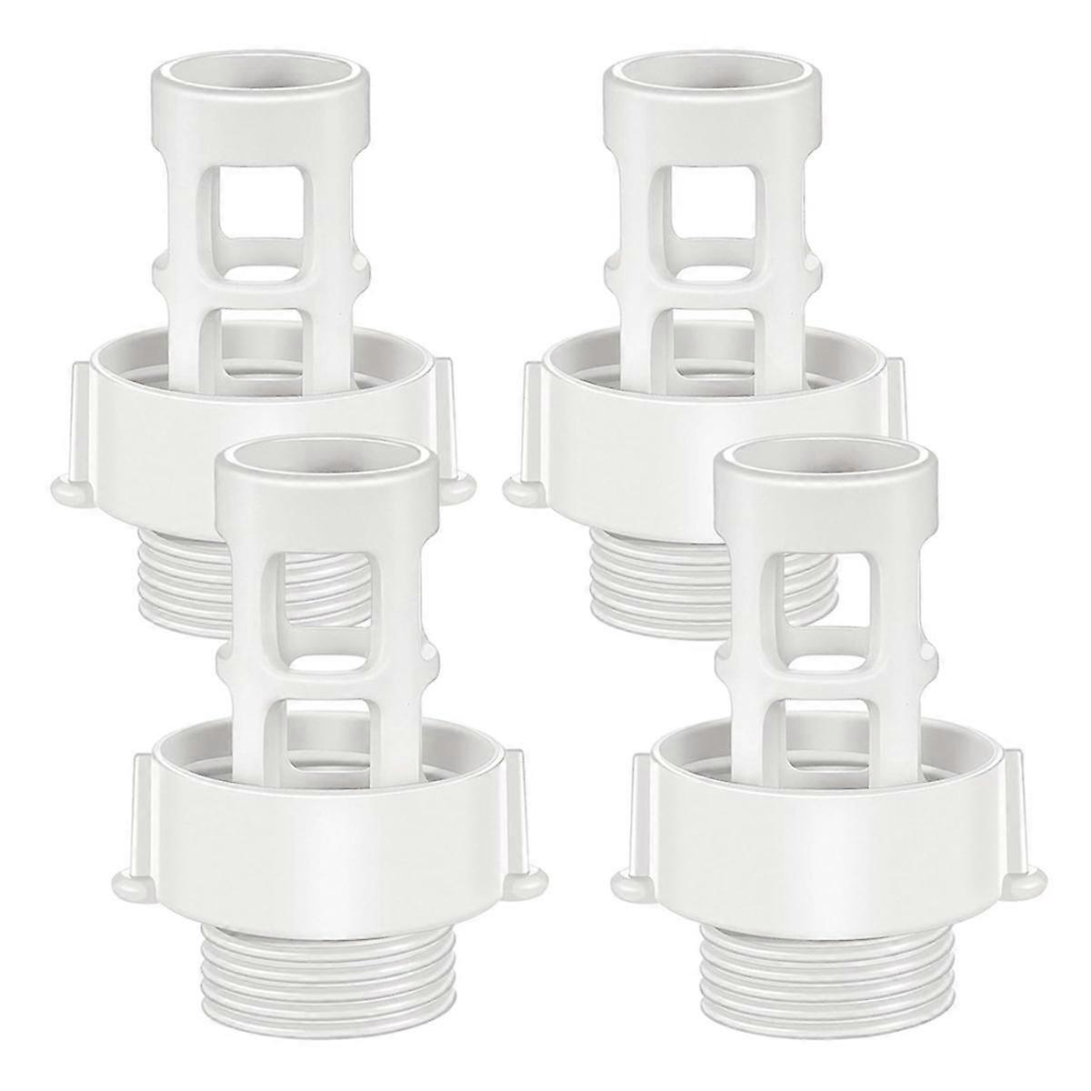 4 Pack Garden Hose Drain Plug Connector Replacement Above Ground Pool Drain Adapter for Round Swimm