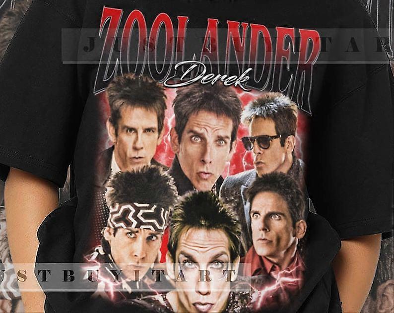 מוגבל דרק zoolander חולצה סרט מתנה דרק zoolander חולצת טי bootleg zoolander סווטשירט הומאז' רטרו יוניסקס Graphihuhuhu14