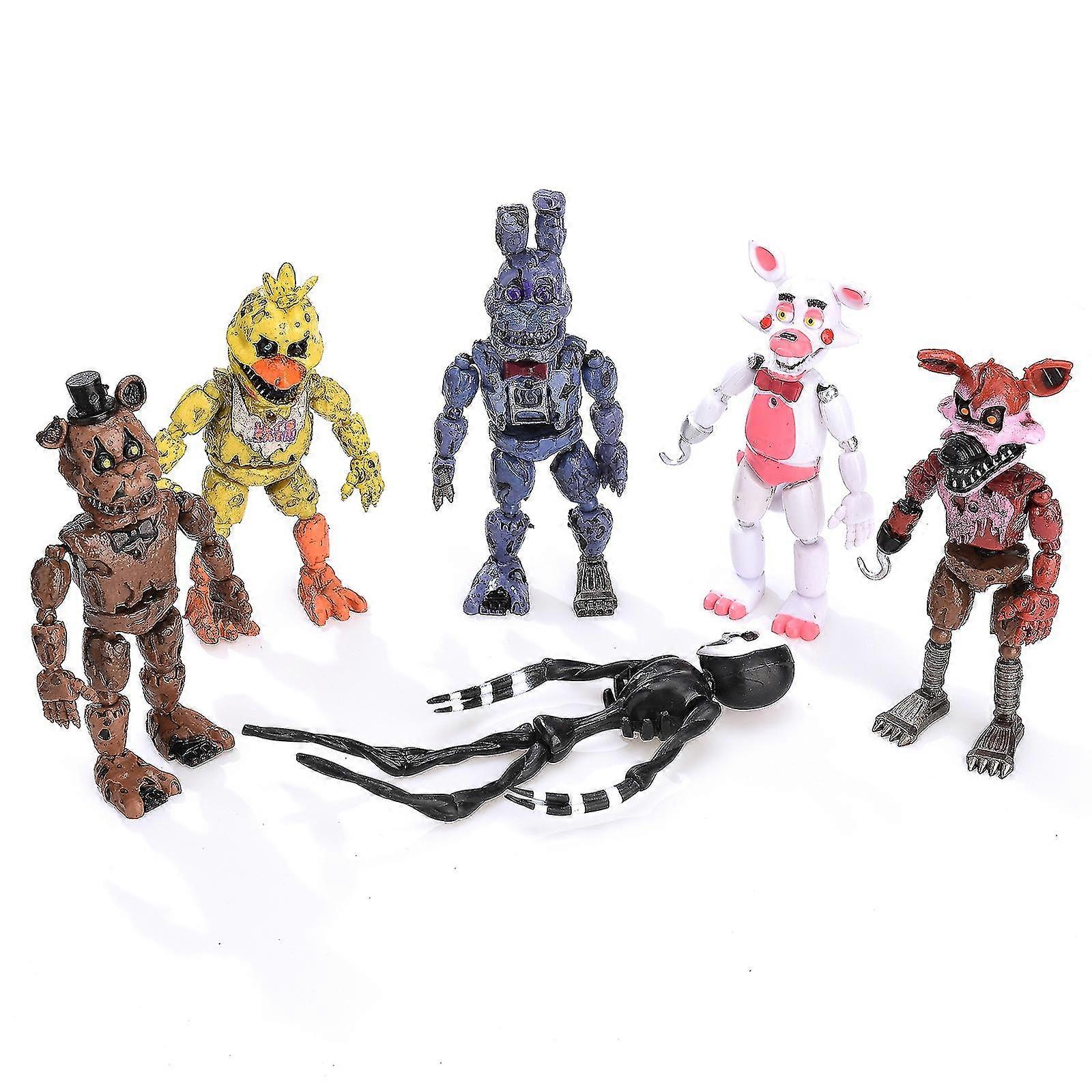 6x フィギュア おもちゃ フレディでの5泊's アクションフィギュア fnaf キッズトイズギフトベスト