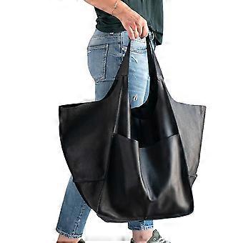 Bolsa de couro grande pu feminino trabalho tote ombro bolsas bolsa soft crossbody oversized bag