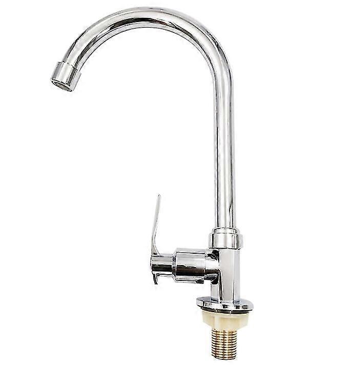 Hexagonal Vertical Vegetable Basin Faucet 4 Points Single Cold Water Faucet Wash