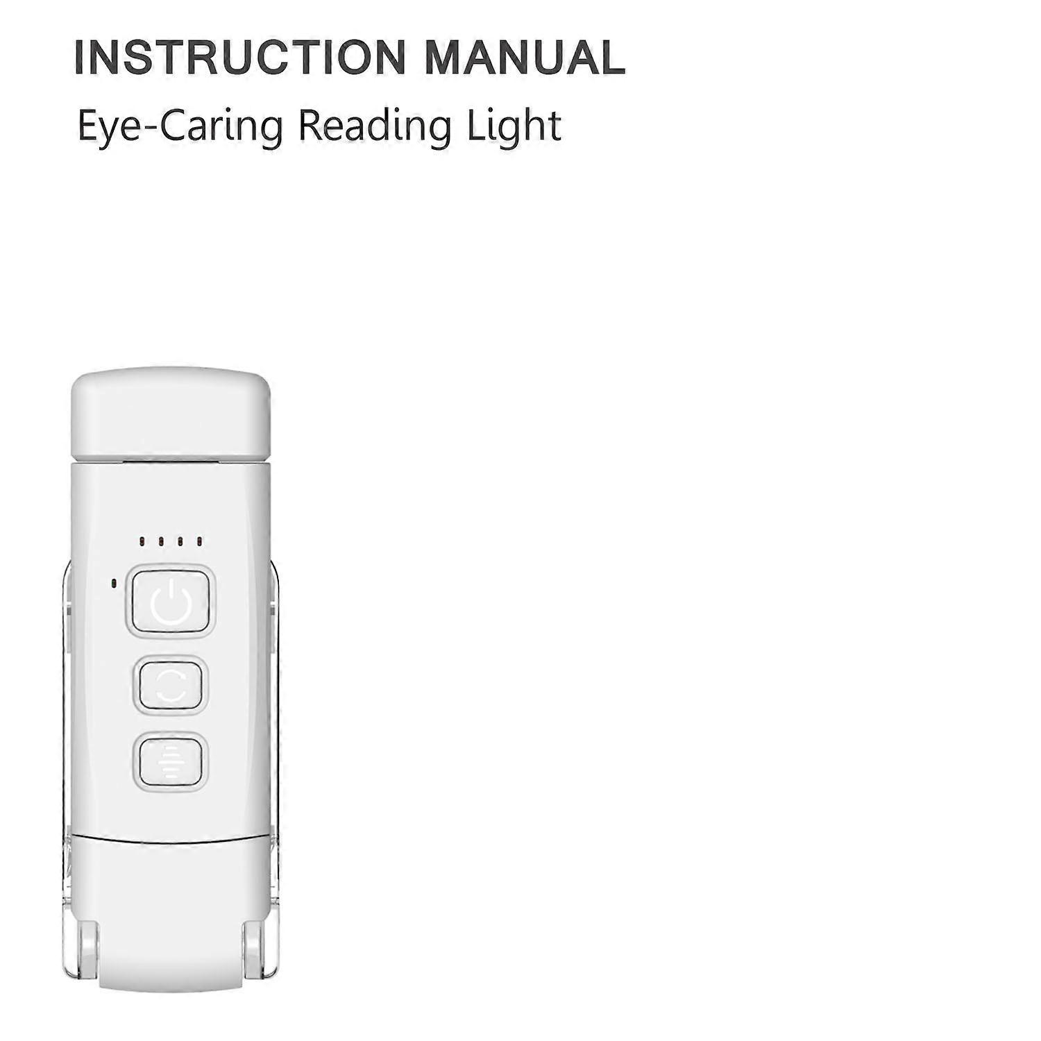 Rechargeable Reading Lamp, 3 Warm Colors X 5 Brightness Settings