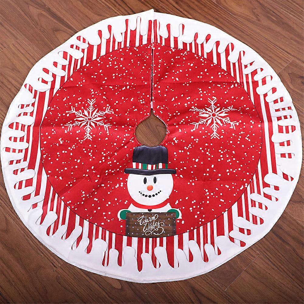 Christmas Trees Round Skirt Base Floor Mat Cover Xmas Ornament Decor