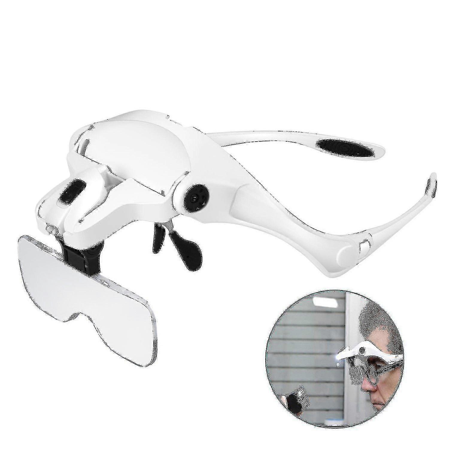 Magnifying Glasses Lights Interchangeable Lenses Free 1.0x Hands