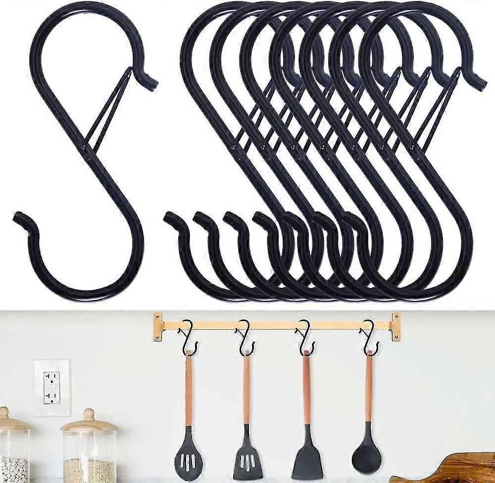8pcs s hooks for hanging - s shaped hooks for kitchen3.5 inch