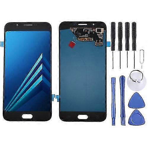 Galaxy A8 Oled Material Lcd Screen And Digitizer Complete Assembly (black)