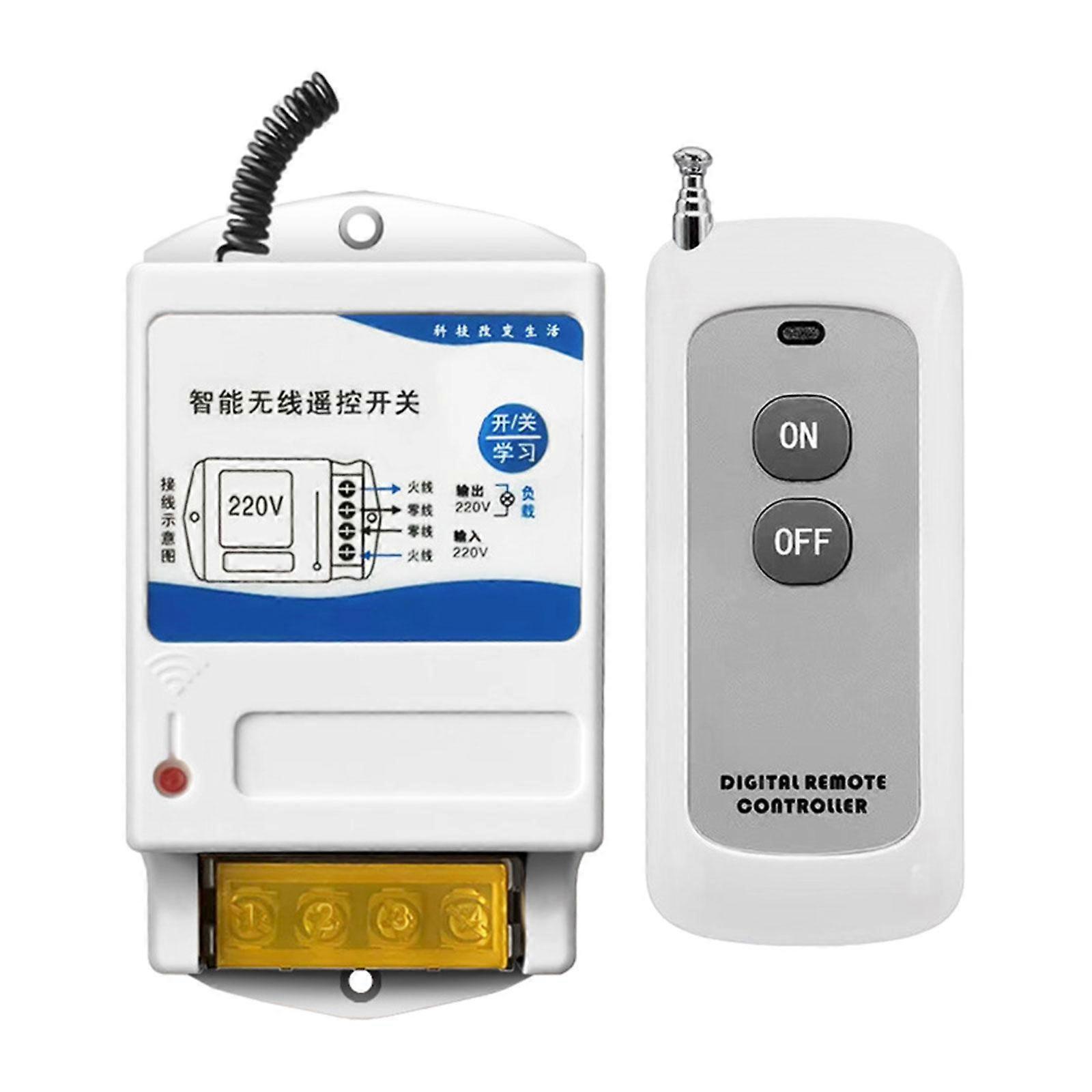 Wireless Remote Control Switch RC Relay Switch for Water Pump Motor Lighting