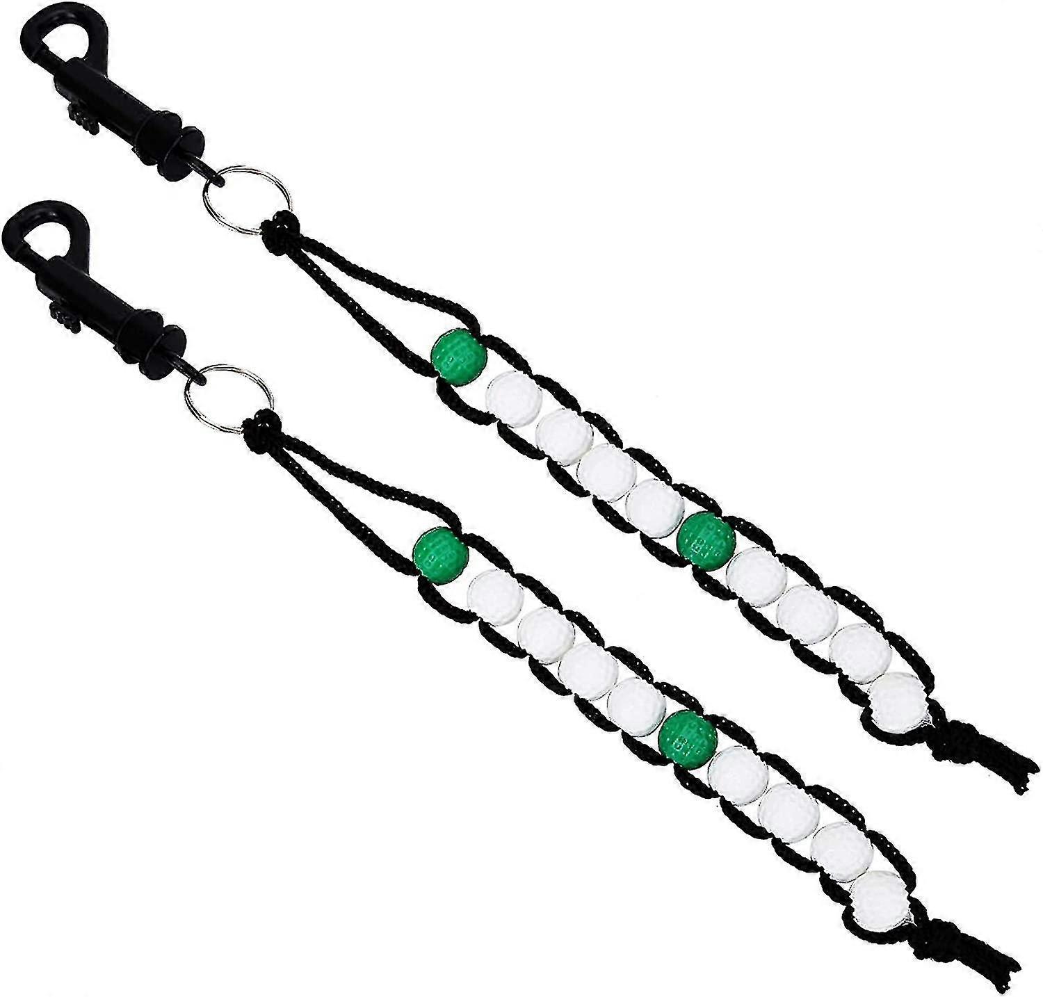 Golf Beads Counter, Golf Bead Mark, Stroke Shot Score Counter con Clip2pcs, multicolor)