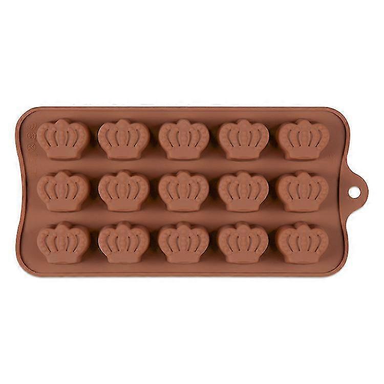 تاج ECELEN (لون عشوائي) قوالب سيليكون متنوعة ، قالب سيليكون من الدرجة الغذائية للشوكولاتة والحلوى والهلام ومكعبات الثلج.