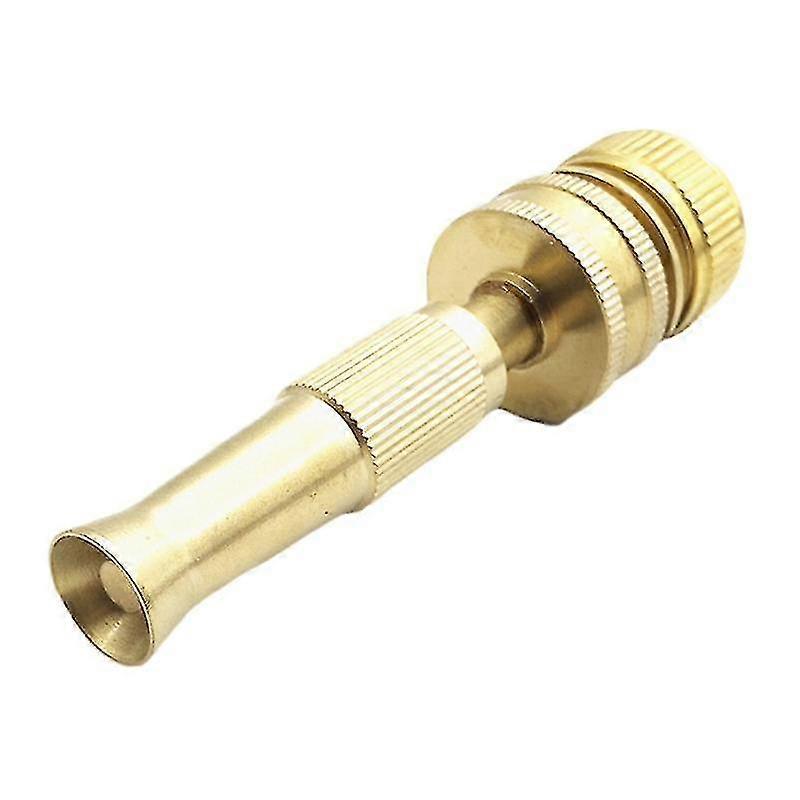 Metal 16mm Solid Brass Hose Nozzle Pressure Sprayer For Garden Hose