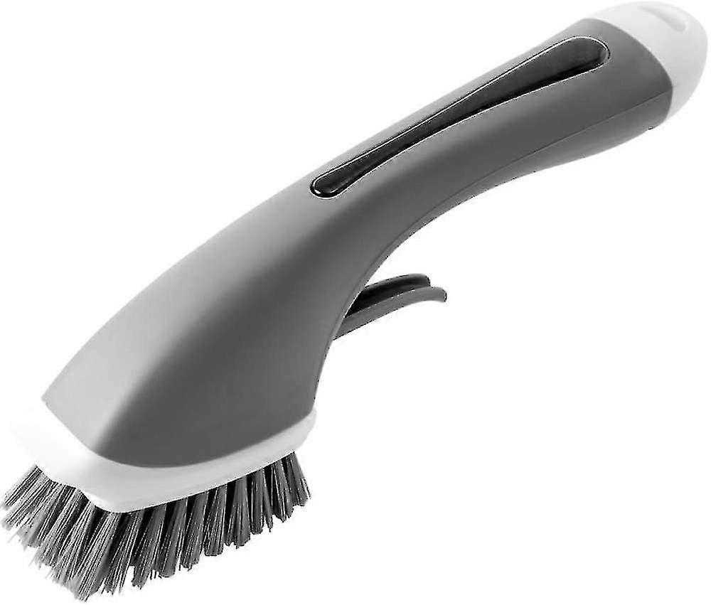 Liquid Filled Long Handle Cleaning Brush Grey