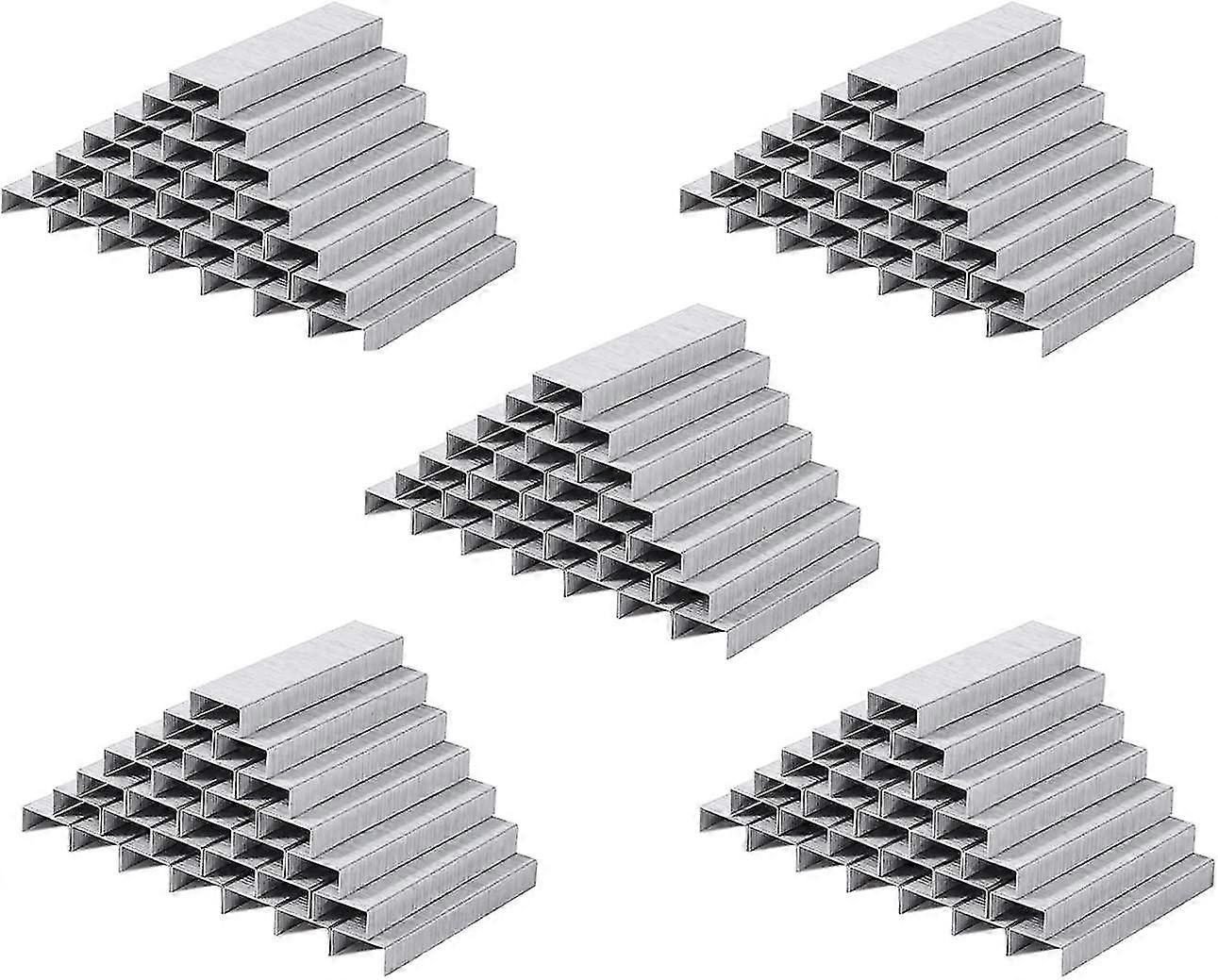 Sysy 5 Pack Of 5,000 Count Staples, 26/6, ? Leg Length, Sel Point Tips, Jam Staple