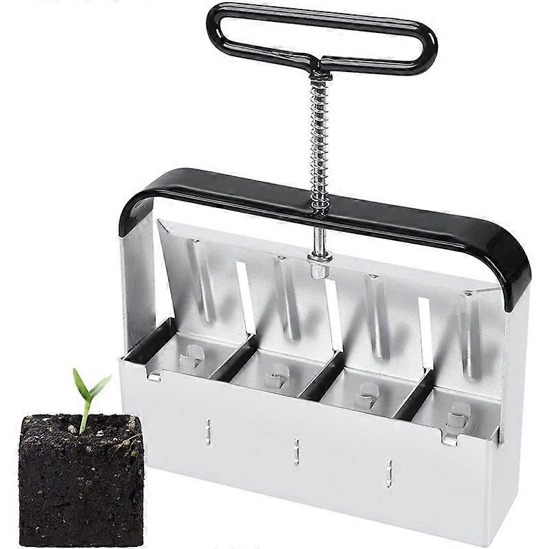 Seedling Plug Press, Soil Blocking Tool, for Garden Greenhouse Soil Blocker for