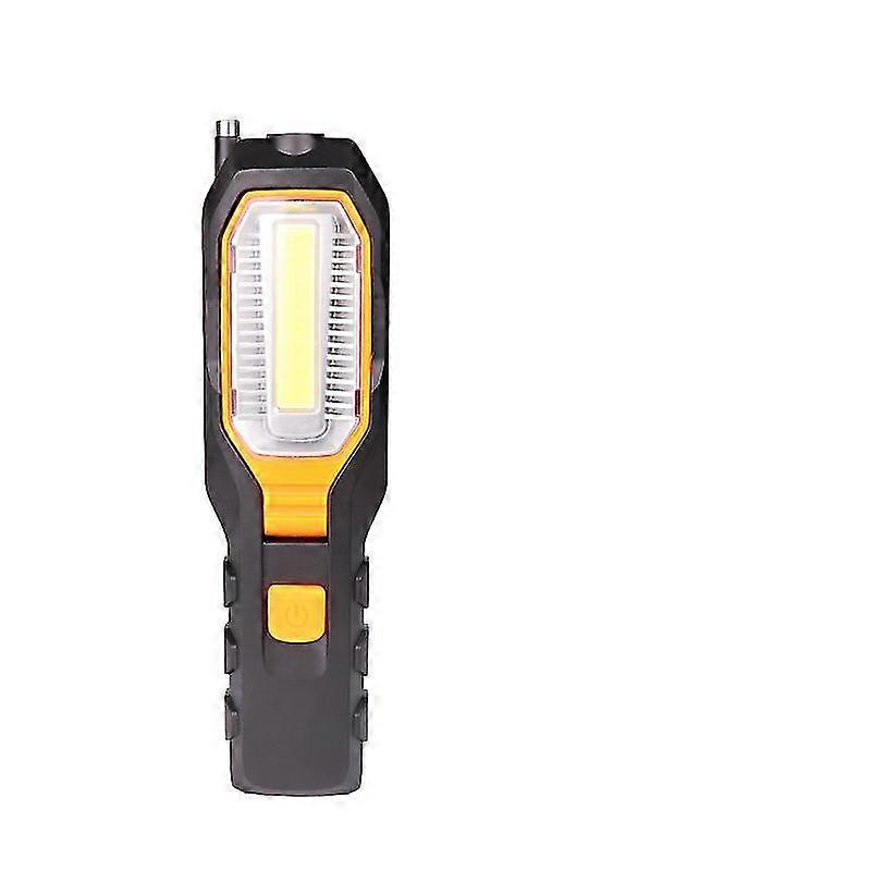 Led Work Light Rechargeable Cob Inspection Light, Portable Handheld Usb Flashlight Torch Rotatable Magnetic Work Lamp With Magnet & Hook & 4 Modes For