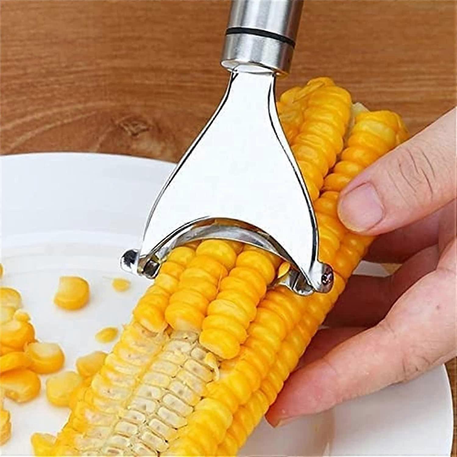 Magic Corn Peeler Stainless Steel - Convenient Corn Stripper Tool for Kitchen