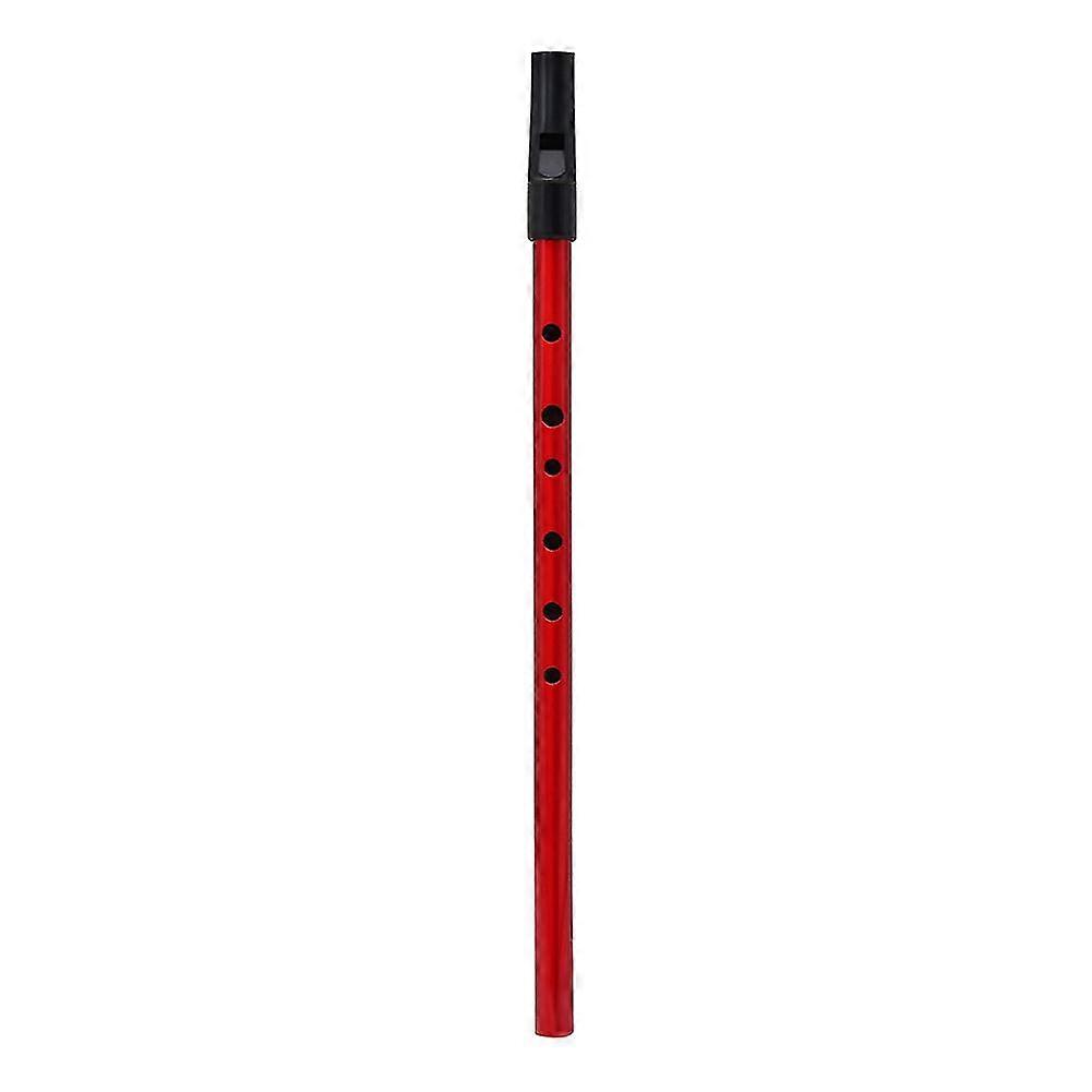 Copper Traditional Irish Whistle Key Of D Blowing Instrument With Storage Pouch (red)