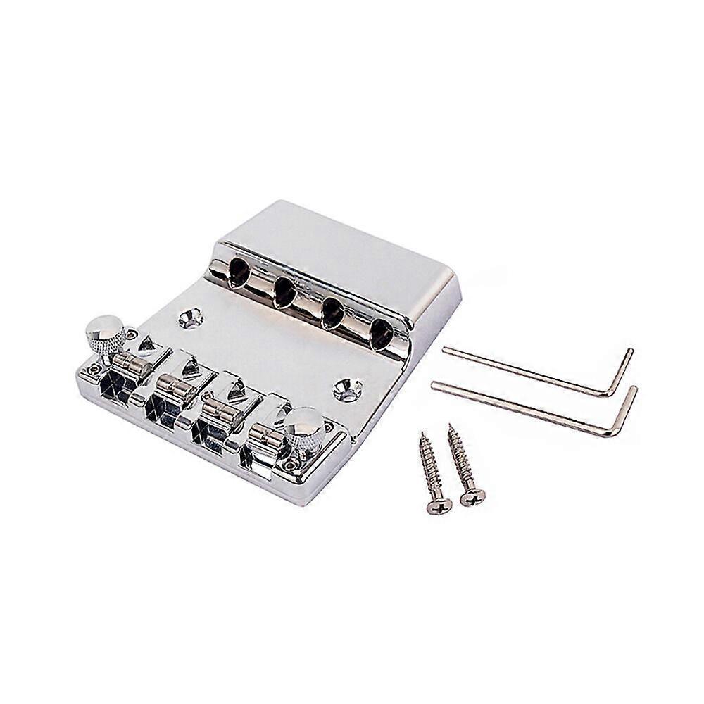 Legering justerbar fyrkantig krom sadelstall för 4-strängad Rickenbacker gitarr