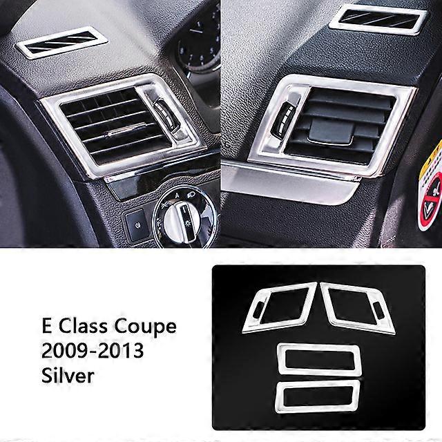 Car Interior Dashboard Side Air Conditioner Outlet Vents Frame Decorative Trim For Mercedes Benz E Class Coupe W207 C207 2009-13