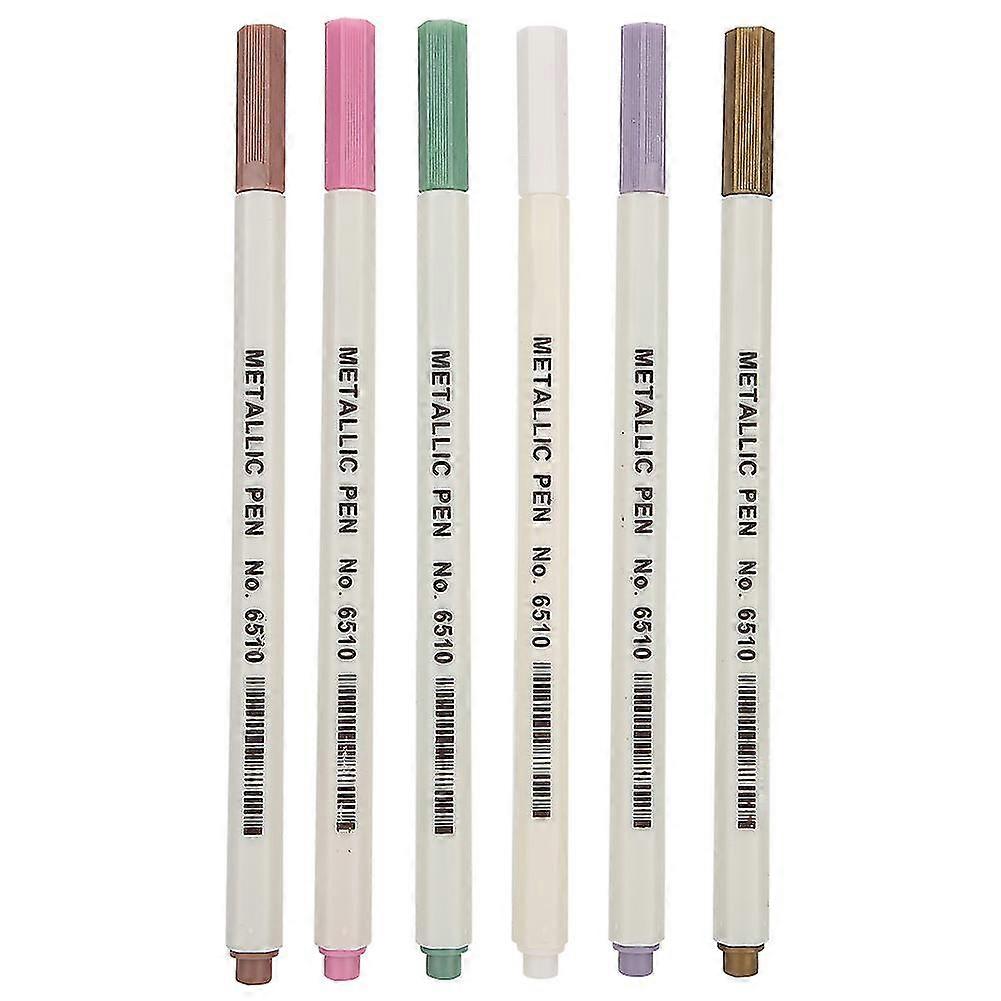 Metallic Color Pen Set - 9pcs, DIY Photo Album Card Marking Tool, Clear Pen - 1pc