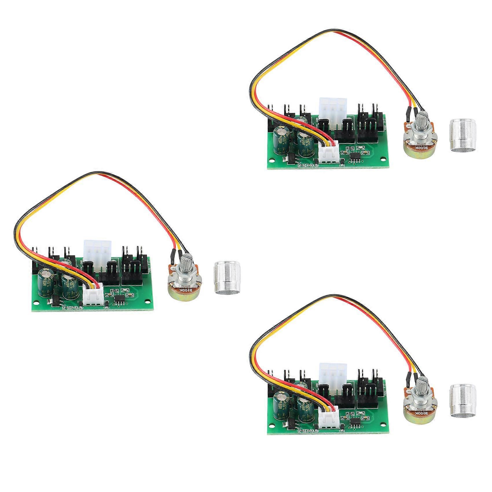 3Pcs Computer Case Miner Fan Speed Controller 8-Channel Fan Hub PWM High-Power Violent Fan Controll