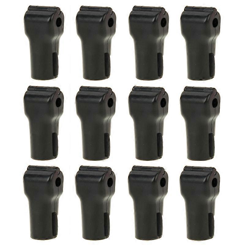 12 PCS 6.0mm Black ABS Display Hook / Security Lock Hook
