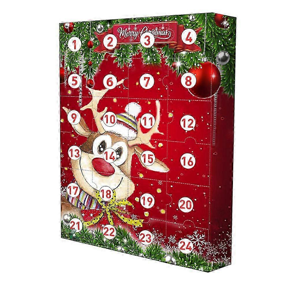 Crăciun Moose Advent Calendar * Decompresie Crăciun Numărătoare inversă Calendar Orb Box Set Cadou de Crăciun pentru copii