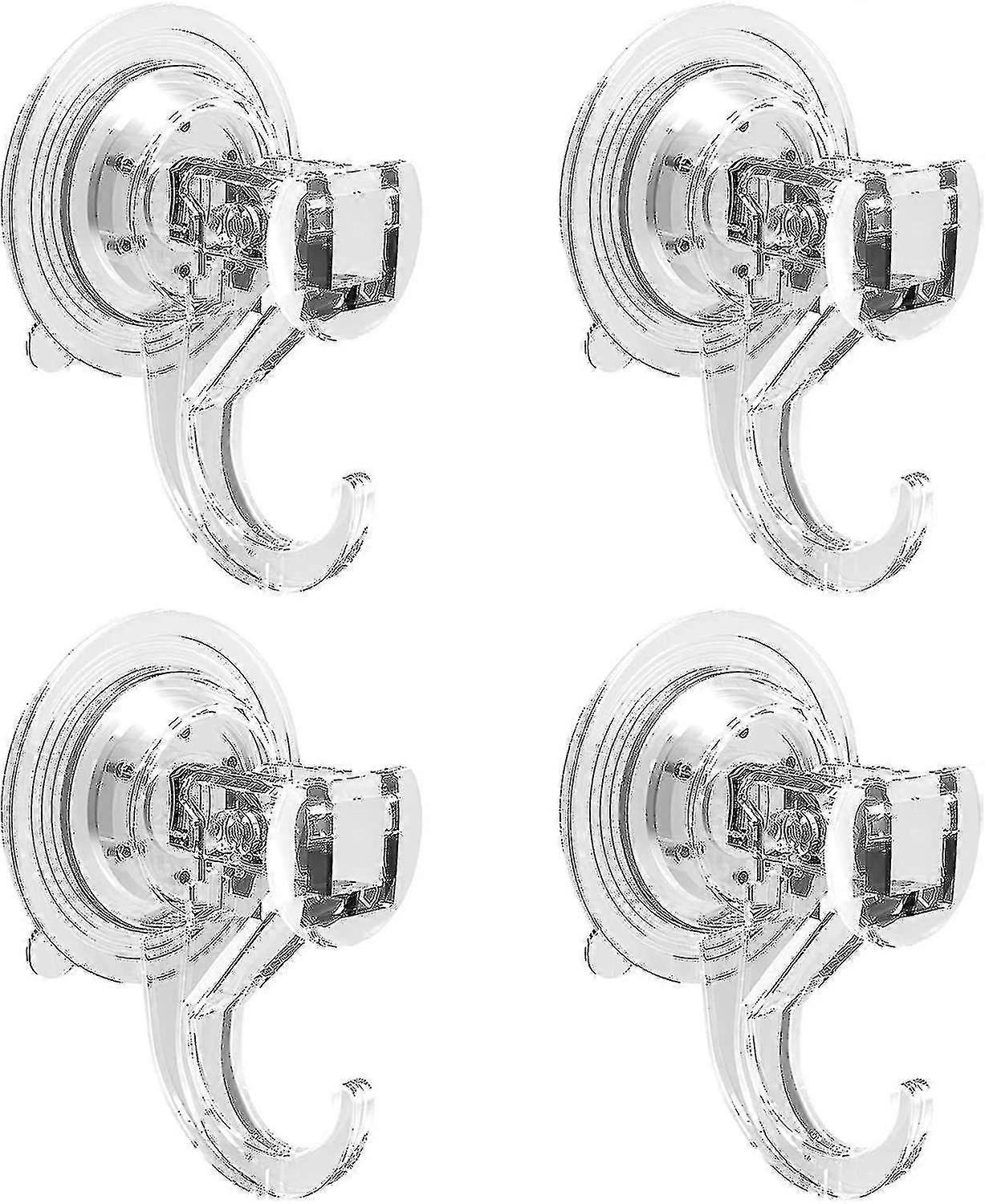 4 Pack Hooks Suction Hooks Vacuum Suction Holder Wall Hooks