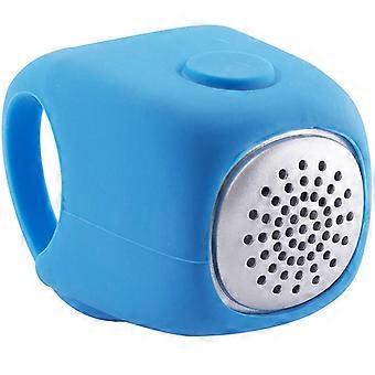 Campanelli per bici elettrica, clacson elettronico per bici, mini campanello impermeabile 90dB cicalino, supporto universale per fascia in gomma siliconica blu