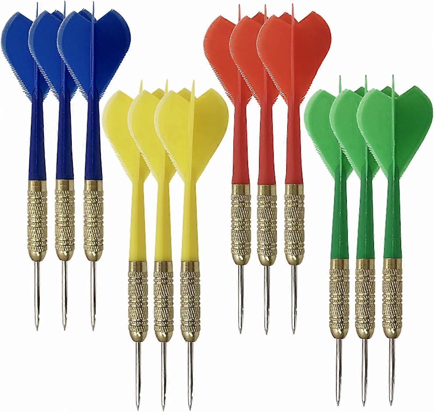 12 pieces of darts, 10g plastic tip, mini dart needles One piece needles