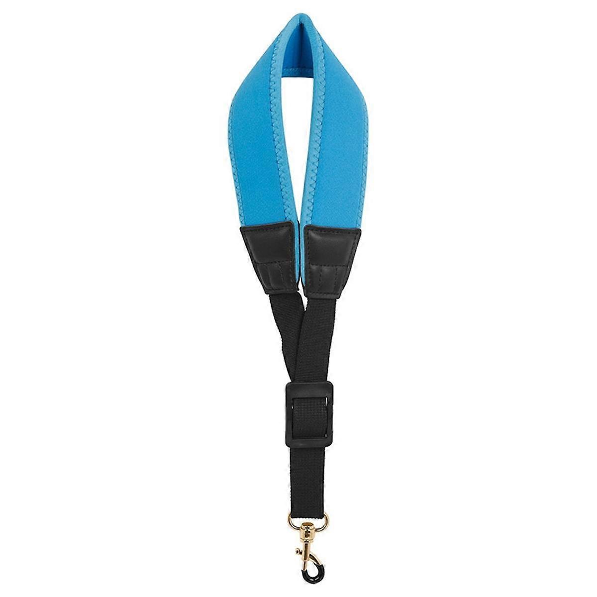 Saxophone Strap Adjustable Single Shoulder Neck Strap Playing Labor-Saving Shoulder Strap,Blue