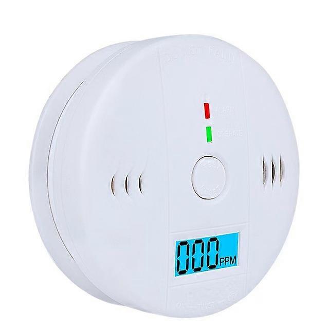 CO PPM Detector Warning Siren Alarm Carbon Monoxide Detector 85dB Sound with LCD Indicator Safe Sensor Home Security Protection