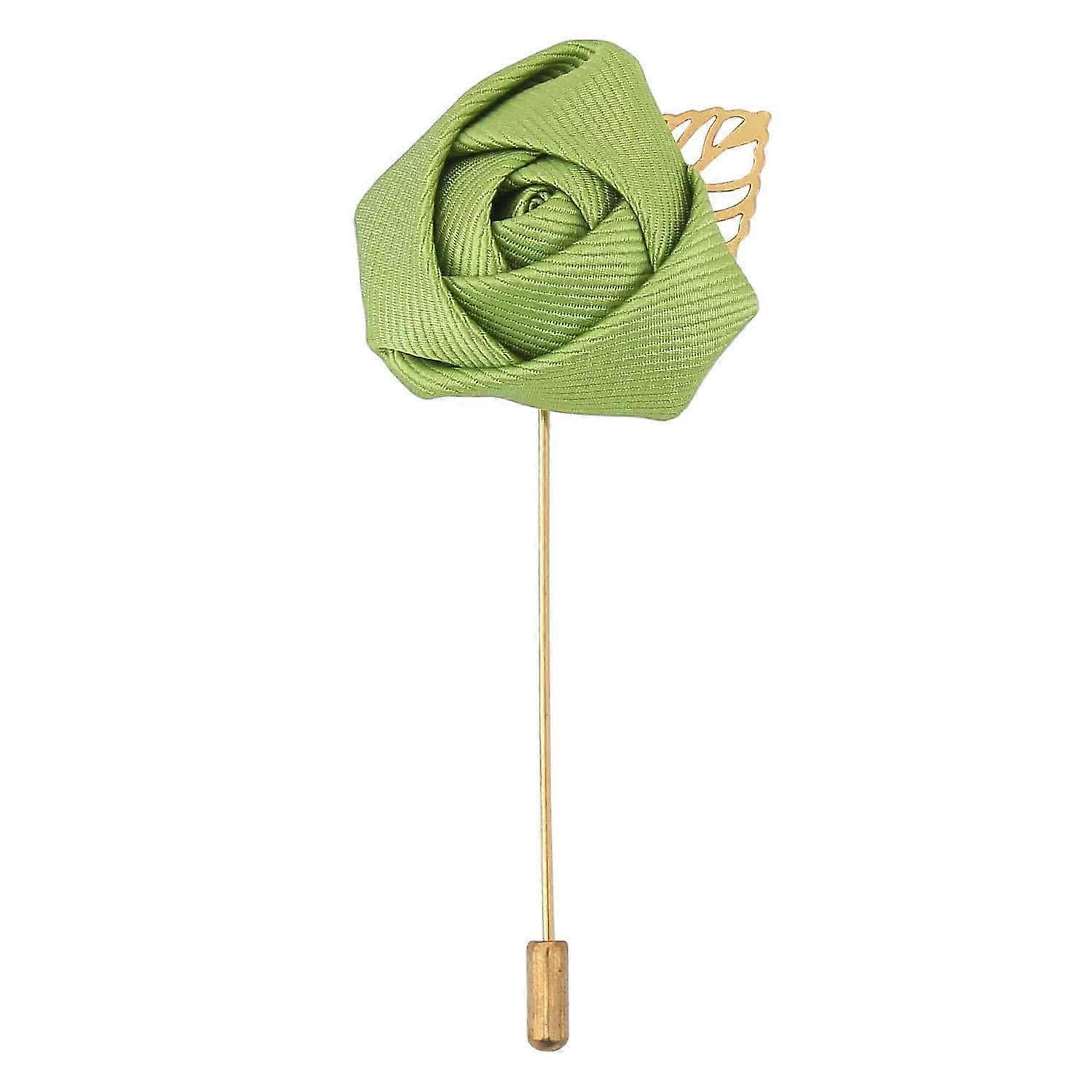 Moss Green Plain Twill Lapel Pin